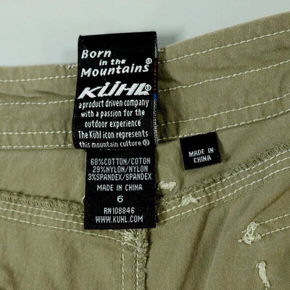 Kuhl Skirt Womens 6 Green Patine Dye Inverted Pleat Gorpcore Granola Girl Nature - Picture 3 of 7